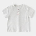 thumbnail image 2 of NIEWTR Boys shirts Tees Kids Tshirt Youth Short Sleeve Summer Crewneck Tops（Grey,2-3 Years), 2 of 9