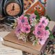 thumbnail image 5 of Flores artificiales, flores falsas, flores de imitación, juego de regalo para mujer, flores de imitación, decoración del hogar, boda, flores de mano, pared, flores artificiales, rosas pegadas, 5 of 8