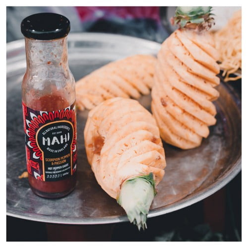 MAHI Scorpion Pepper & Passion Hot Sauce 280ml, British Import (Pack of 2)