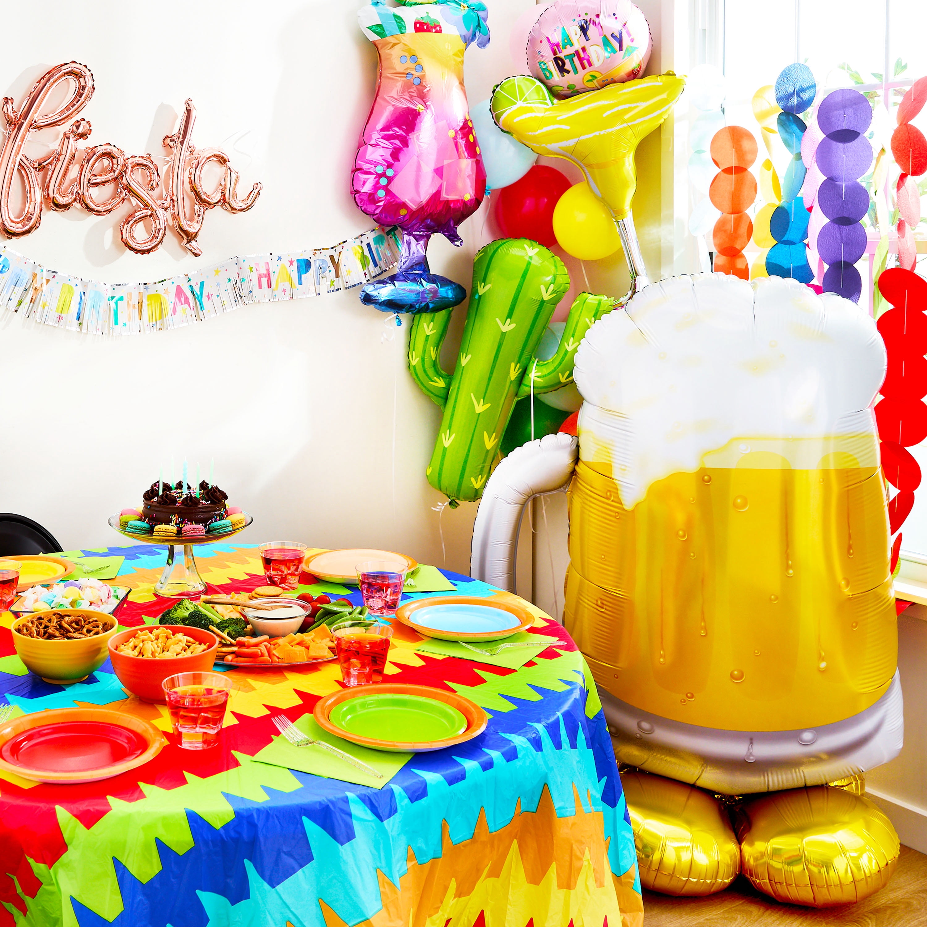 37" Multicolor Cocktail Balloon, by Way To Celebrate