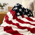 thumbnail image 6 of American Flag Blanket, Super Soft Flannel Twin Throw Blanket 60 80 for Bed Couch Chair Fall Winter Camping Living Room Office Gift, 6 of 6