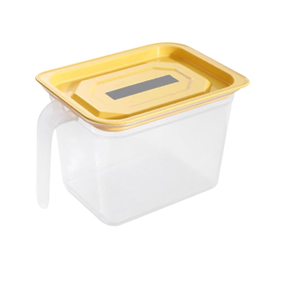 YiBai Kitchen Storage Organization, Household Refrigerator Kitchen Storage Box Sealed Fruit Food Fresh-keeping Box #.764(White,M)