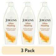 (3 pack) Jergens Ultra Healing Hand and Body Lotion, Dry Skin Moisturizer, Vitamins C, E, B5, 21 oz