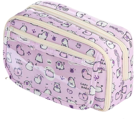 LLDYYDS Cute Kawaii Pencil Case Pouch Cartoon Pen Box Holder Organizer for Office Workspace Supplies Desk Accessories Travel Essentials Trendy Cool Stuff Gift