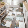 thumbnail image 2 of Pioneer Flower Floral Print Pattern Kitchen Rugs Sets Of 3,Kitchen Runner Rugs Non Skid Washable,Decorative Kitchen Floor Mats for Kitchen,Sink,Laundry,17"x30"+ 17"x47" + 17"x59", 2 of 6