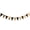Black Gold, variant on Gold Chevron Triangle Flag Banner 3M/9.84ft, Reversible Wave Bunting Garland for Birthday Party, Baby Shower & Wedding Decor, Premium Paper Pennant String for Wall & Table Setup
