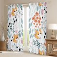 thumbnail image 2 of Homewish Kawaii Corgi Dog Black Out Curtains for Child Boys Girls,Chic Floral Flower Curtains Pack of 2 (42x63 Each),Cartoon Animal Bedroom Curtains,Super Cozy Room Decor, 2 of 6