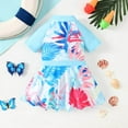 thumbnail image 7 of LRen Girls Swimsuit Size 7 Two Piece Ruffle Beachwear for Girls Funny Summer Rash Guard Tail Swimsuit Girls Beach Swimwear Bathing Suit Set for Little Girls, 7 of 7