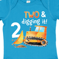 thumbnail image 4 of Inktastic Two and Digging It Bulldozer 2nd Birthday Boys or Girls Baby Bodysuit, 4 of 5