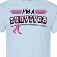 thumbnail image 4 of Inktastic I'm a Survivor Breast Cancer Awareness with Ribbon T-Shirt, 4 of 5