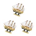 thumbnail image 1 of Matsuzay Barco de de náutico, artesanía de hecha a mano, modelo de barco Retro, decoración de madera, velero, regalo de cumpleaños, Type3 NO3 Matsuzay CBP056764, 1 of 6