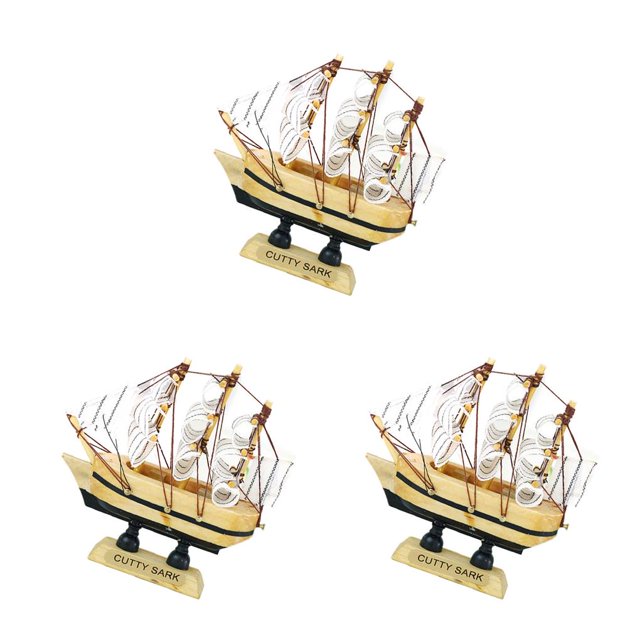 Matsuzay Barco de de náutico, artesanía de hecha a mano, modelo de barco Retro, decoración de madera, velero, regalo de cumpleaños, Type3 NO3 Matsuzay CBP056764