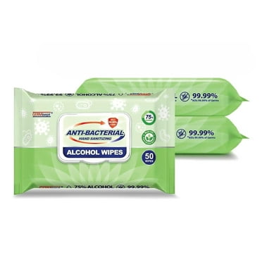 Echoworld 75% Alcohol Advanced Hand Sanitizing Wipes, 150 Count