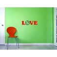 thumbnail image 1 of Custom Decals Love Baseball Wall Art Size: 8 X 30 Inches Color: Multi, 1 of 1