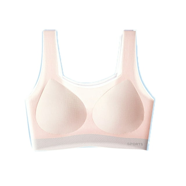 AJZIOJIRO Kids Girls Training Bra M-2XL Supportive Seamless Sports Bras for Teens Girls with Racerback Removable Pads