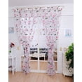 thumbnail image 4 of 100 X 84 Curtains Double Window Curtains Sheer Curtain Cover Tulle Door Window Peony Brilliant Screens PK Balcony Home Decor Curtain Single Panel, 4 of 8