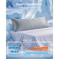 thumbnail image 2 of Parojati 20x54 Inch Cooling Body Pillow, Shredded Memory Foam Pillow with Hexagonal Pattern, Cold Touch Fabric, Support for Side Back Stomach Sleepers, Removable Washable Cover, Dark Grey, 2 of 6