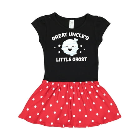 

Inktastic Cute Great Uncle s Little Ghost with Stars Gift Toddler Girl Dress