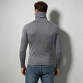 thumbnail image 6 of Mens Sports Athletic Shirt Stretch Turtleneck Long Sleeve Slim Fit Gym Training Muscle Tee Undershirt, 6 of 7