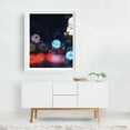 thumbnail image 2 of Rainy Bokeh _ 01 - Athens Greece Photography Abstract Nightlife Modern Art Cityscape Moody Psychedelic White Framed Wall Art Print 12 x 18 inches, 2 of 3