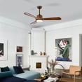 thumbnail image 3 of Costway 52'' Ceiling Fan with LED Light Reversible Ceiling Fan w/ Adjustable Temperature, 3 of 10