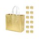thumbnail image 1 of Rose gold Reusable Grocery Bags Shopping Tote Bag With Handle Glossy Wedding Gift Bag Large Gift Bags Non-Woven Gift Wrap Bags Present Bag For Wedding Birthday Party, 1 of 4