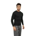 thumbnail image 3 of Fymall Men Long Sleeve Tight Quick Dry T-shirt Compression Tops, 3 of 7