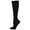 Black, variant on Women Solid Sports Compression Socks Calf Support Elastic Athletic Stockings