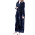 thumbnail image 1 of Abbracc Wearable Blanket Sweatshirt Homewear Winter Loungewear Zipper Lounger Robe Women, 1 of 9