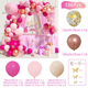 thumbnail image 3 of Kit de arco de guirnalda de globos de oro rosa y rosa para decoración de fiestas de cumpleaños, suministros para fiestas de cumpleaños y bodas para niños, decoración para baby shower, globos de látex, 3 of 5