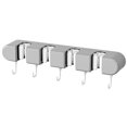 thumbnail image 1 of Soporte Multifuncional para Fregona para Muebles (gris) 4 Clips 5 Ganchos, 1 of 9