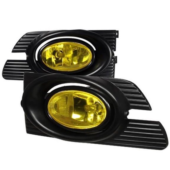 Spec-D Tuning 4 Door OEM Style Fog Lights for 01 to 02 Honda Accord - Yellow