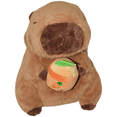 thumbnail image 2 of MUÑECO DE PELUCHE MOCHILA DE CAPIBARA CON FLOR, 2 of 4