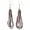 Silver Purple, variant on Murano Glass Gloriosa Seed Bead Earrings - Silver Purple