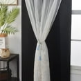 thumbnail image 5 of GYROHOME Double Layered Curtains with Embroidered White Sheer Tulle Room Darkening Grommet Top 2Panels,52x72inch,Black, 5 of 5