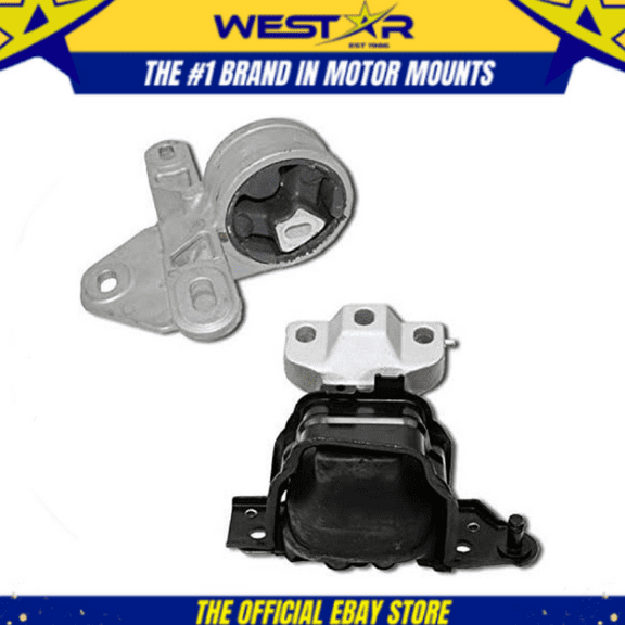 Front Motor Mount Set for 01-07 Chrysler Town & Country 3.3L 3.8L 2WD Auto 2PCS