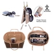 thumbnail image 6 of Popular Women's Cosmetic Bag Felt Cloth Insert Bag For Handbag Organizer (W/Detachable Zip Pocket), 6 of 15