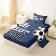 thumbnail image 2 of Erosebridal Football Boys Twin Sheet Sets,Soccer Ball Games Bedding For Boys Tees 3 Pieces, 2 of 6