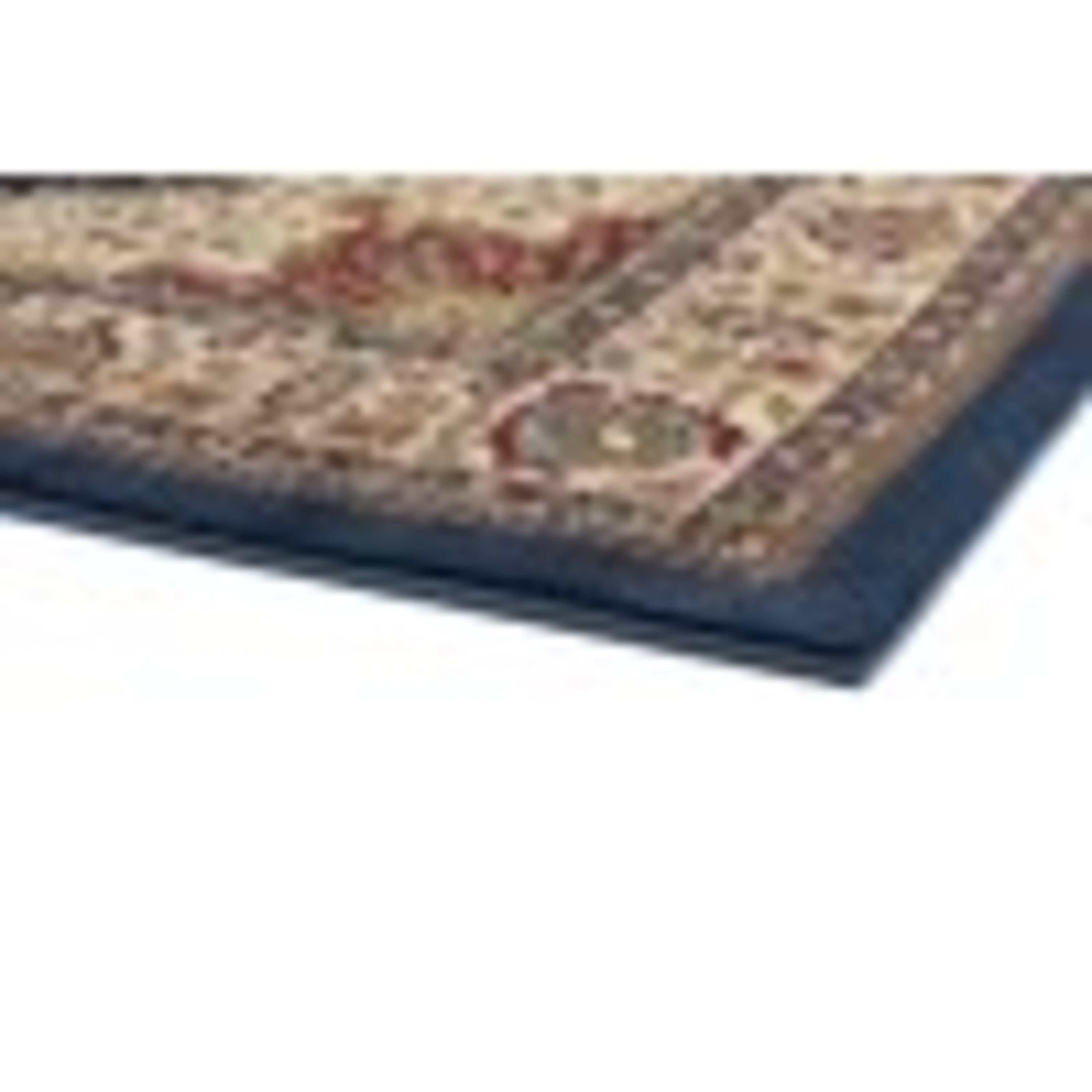 Sensation Transitional 8' x 10' Navy and Beige Polypropylene Indoor Area Rug