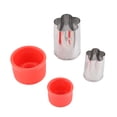 thumbnail image 6 of 8pcs/set Stainless Steel Melon Cutter Molds Fruit Watermelon Cutting Tool Biscuit Mould Kitchen, 6 of 8