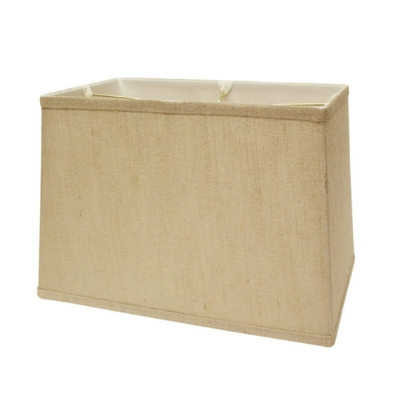 Cloth & Wire Beige Retro Rectangle Softback Fabric Lampshade with Washer Fitter