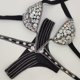 thumbnail image 3 of Venus Vacation-bañador con cuello de pico y diamantes de imitación, conjunto de bikini con realce, traje de baño con piedras ostentosas, 2020, 3 of 5