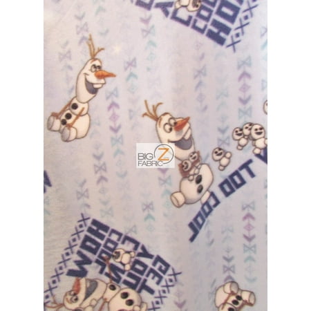 How Much Is A Yard Of Material Fleece Printed Fabric / Frozen How Cool Can You Get By Springs Creative / Sold By The Yard ()