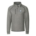 thumbnail image 2 of Men's Cutter & Buck Heather Gray Houston Oilers Mainsail Sweater-Knit Big & Tall Half-Zip Pullover Jacket, 2 of 3