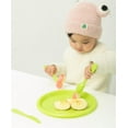 thumbnail image 2 of 48 Sets of Reusable Cutlery Plastic Plates, Spoons, Forks and Knives for Baby and Toddlers, Green, 2 of 4