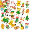 thumbnail image 1 of Pegatinas para niños, pegatinas navideñas de Papá Noel, pegatinas de espuma de Papá Noel, adornos de reverso plano para manualidades, pegatinas para álbumes de recortes, álbumes de recortes de fotos,, 1 of 3