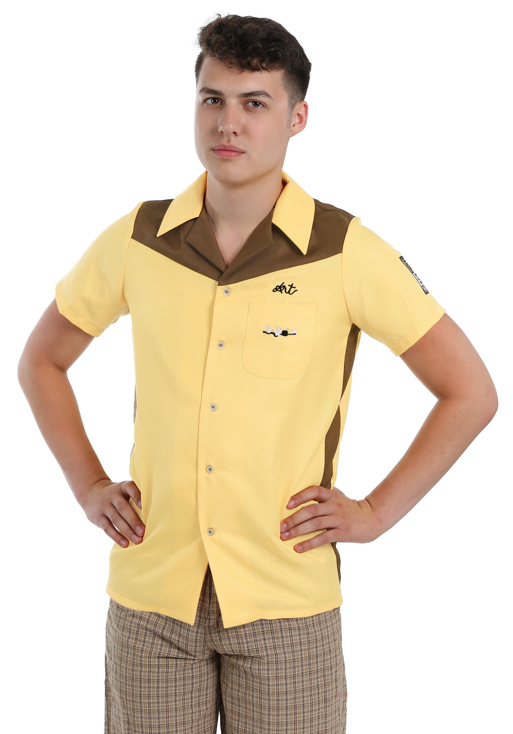 Plus Size Bowling Stripe Shirt main image 0