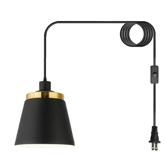Corner Lights For Living Room Dining Room Metal Black Brass Pendant Light Plug In Pendant Light Fixtures