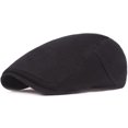thumbnail image 3 of CoCopeaunts Newsboy Hats for Women Spring Summer Retro Solid Plain Ivy Cap Retro Artist Painter Beret Hat Adjustable Cabbie Hat, 3 of 7