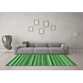 thumbnail image 3 of Ahgly Company Indoor Square Abstract Emerald Green Modern Area Rugs, 5' Square, 3 of 4
